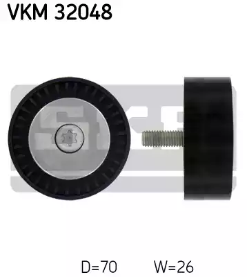 Промежуточный ролик поликлинового ремня SKF VKM32048