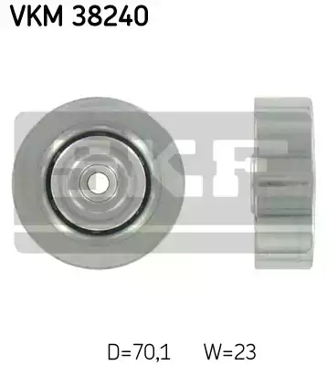 Ролик поликлинового ремня SKF VKM38240