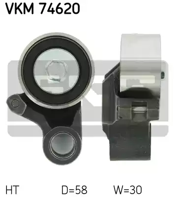 Натяжной ролик ремня грм SKF VKM74620