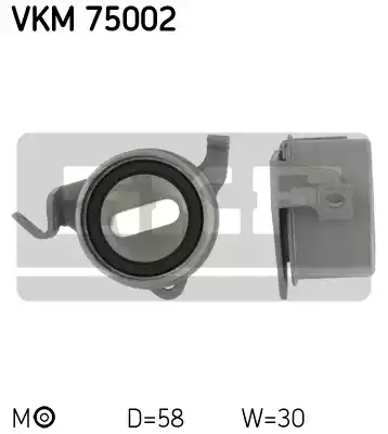 Натяжной ролик ременьа грм SKF VKM75002
