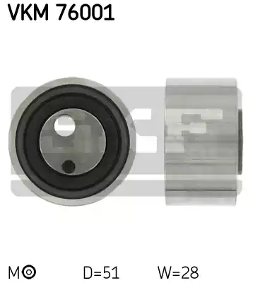 Натяжной ролик ременьа грм SKF VKM76001