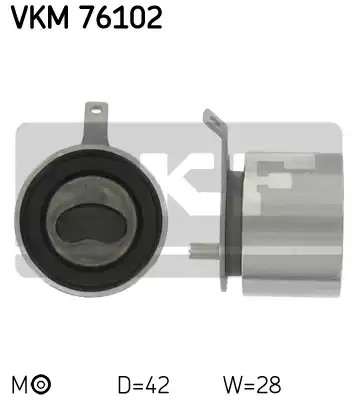 Натяжной ролик ременьа грм SKF VKM76102
