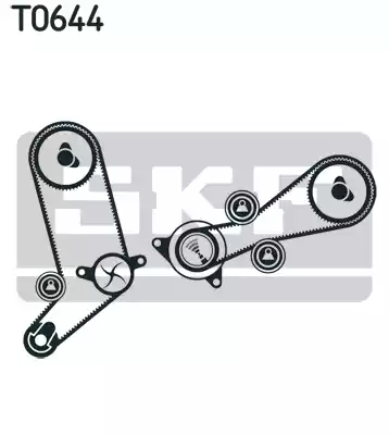 Комплект грм с водяным насосом SKF VKMC01270