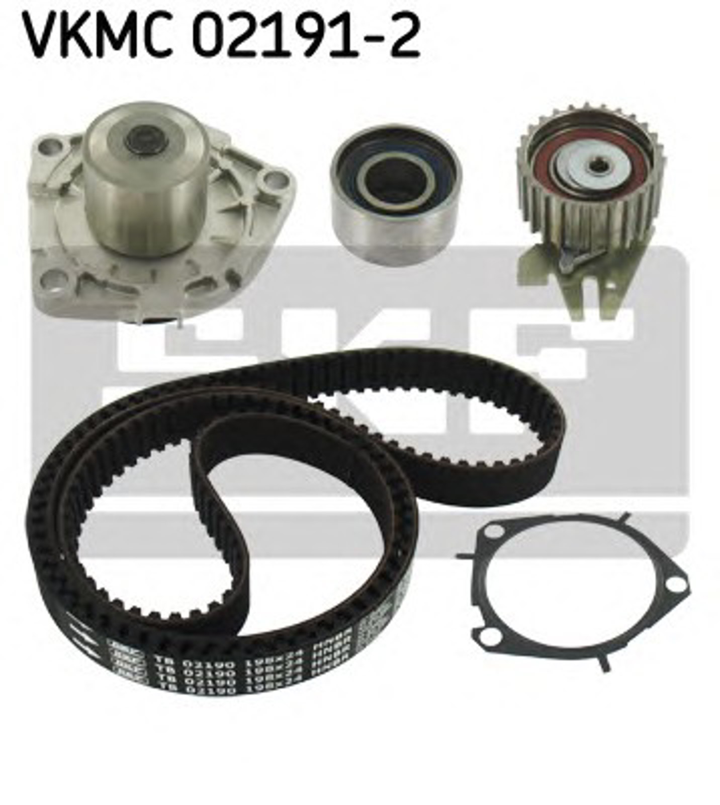 VKMC02191-2 SKF Комплект грм с водяным насосом