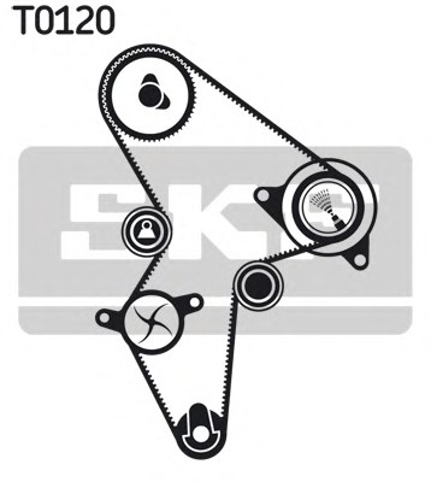 Комплект грм с водяным насосом SKF VKMC03121