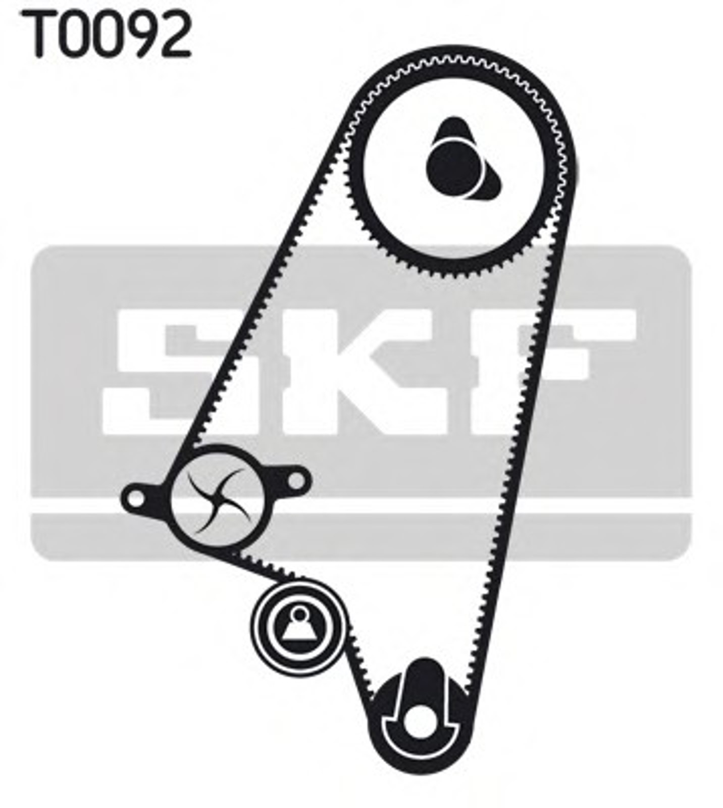 Комплект грм с водяным насосом SKF VKMC90202