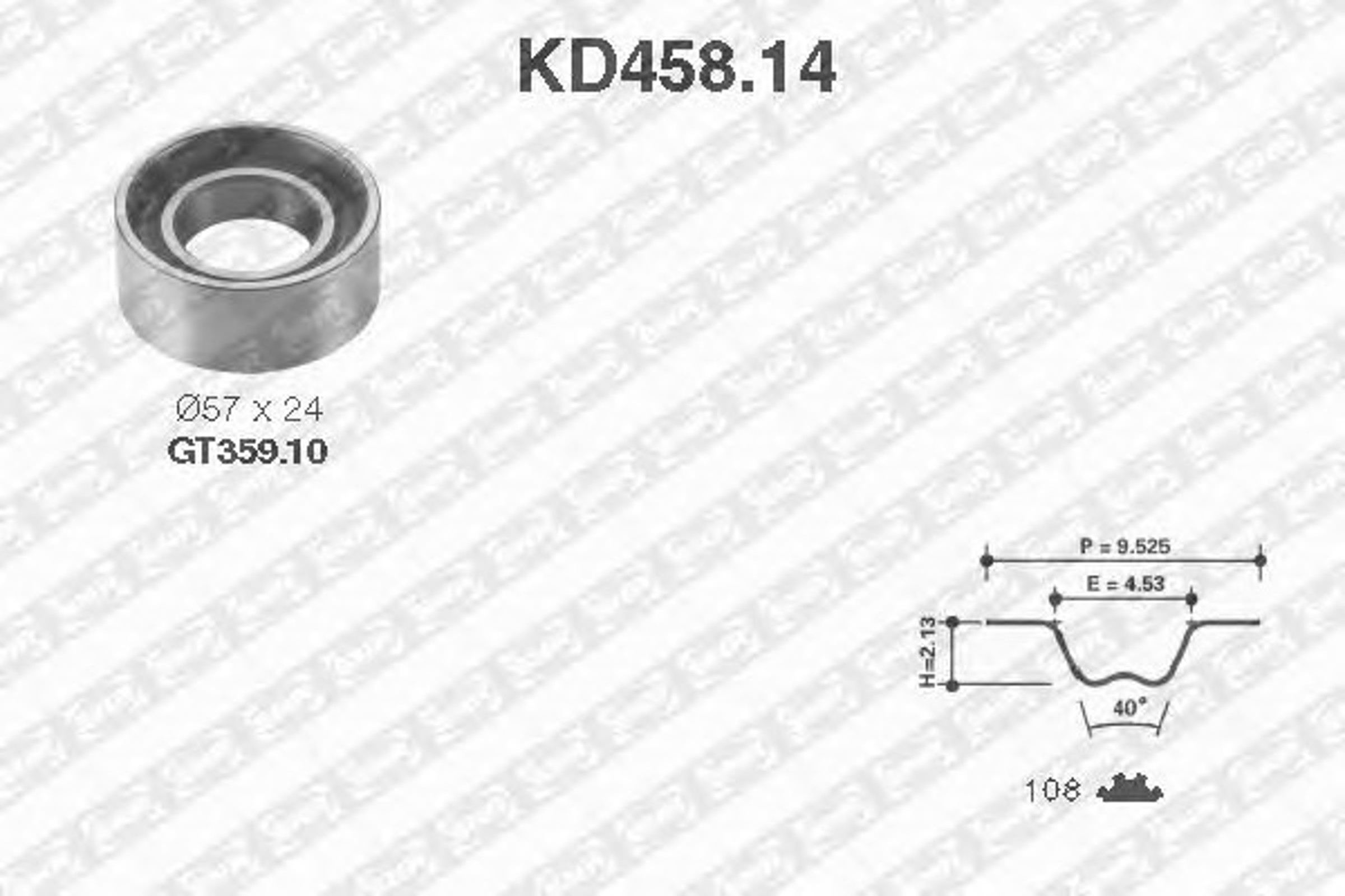Комплект грм SNR KD458.14