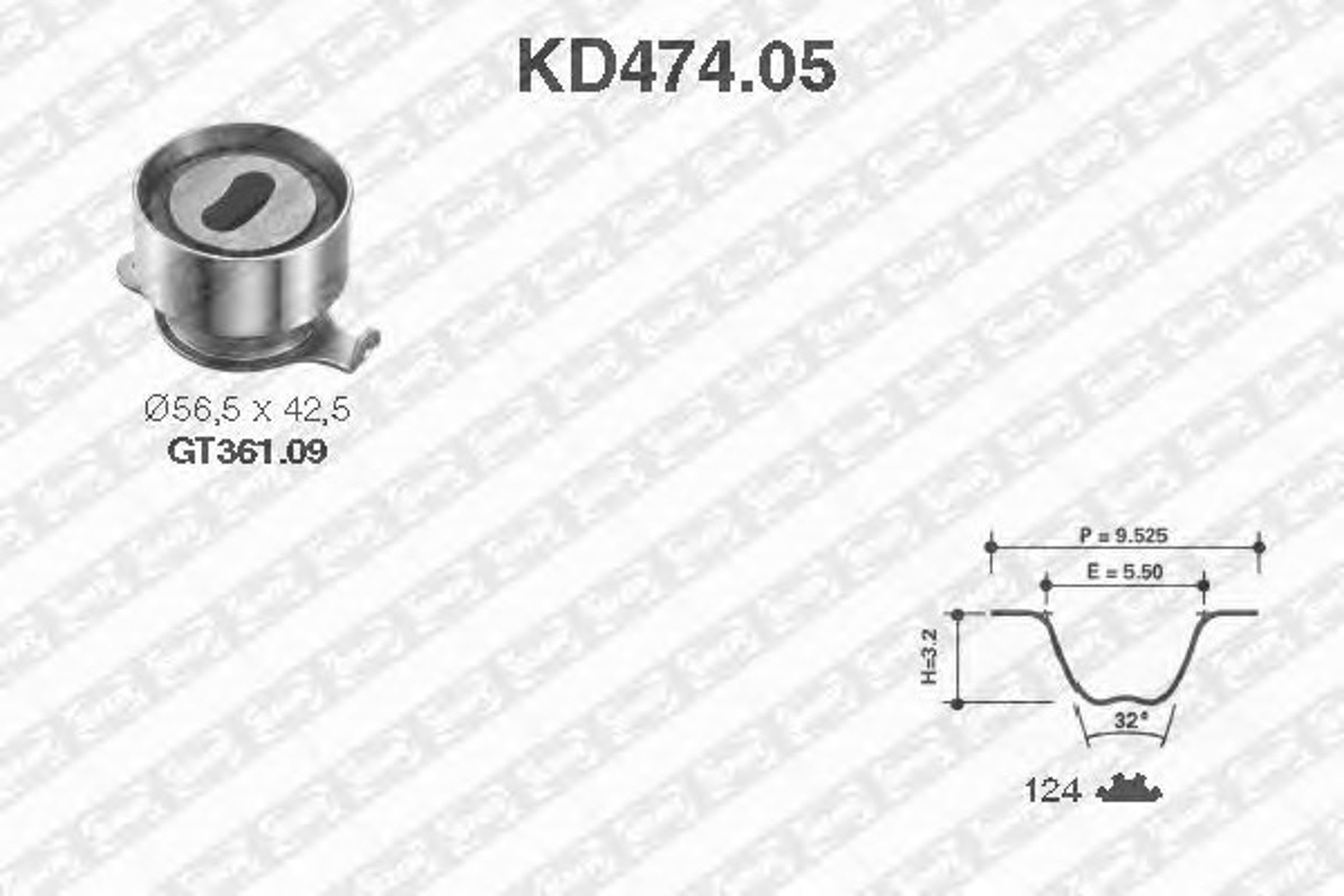 Комплект грм SNR KD474.05