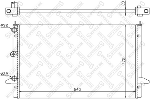 Радиатор системы охлаждения STELLOX 10-25242-SX