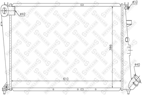 Радиатор системы охлаждения STELLOX 10-25651-SX