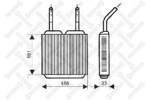 Радиатор печки STELLOX 10-35045-SX