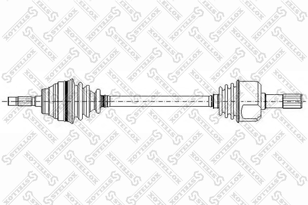Привод левый STELLOX 158 1002-SX