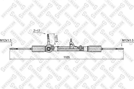 Рулевой механизм STELLOX 00-35011-SX