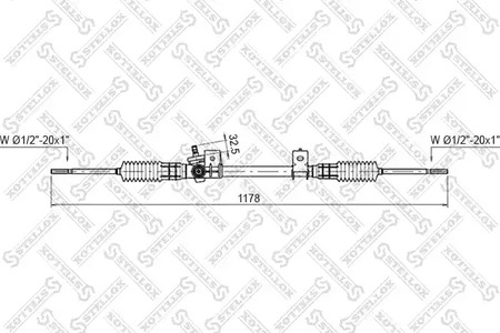 Рулевой механизм STELLOX 00-35030-SX
