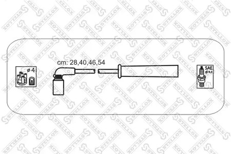 Комплект проводов зажигания STELLOX 10-30044-SX