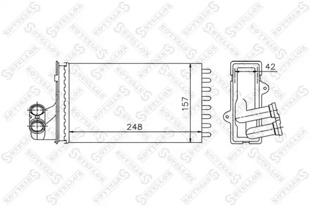 Теплообменник отопления салона STELLOX 10-35013-SX
