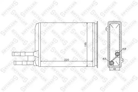 Теплообменник отопления салона STELLOX 10-35025-SX