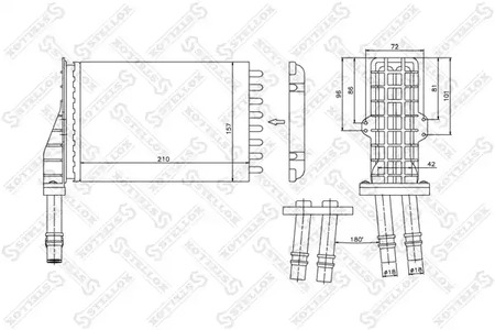 Теплообменник отопления салона STELLOX 10-35026-SX