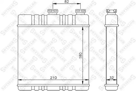 Теплообменник отопления салона STELLOX 10-35071-SX