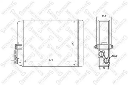 Теплообменник отопления салона STELLOX 10-35087-SX
