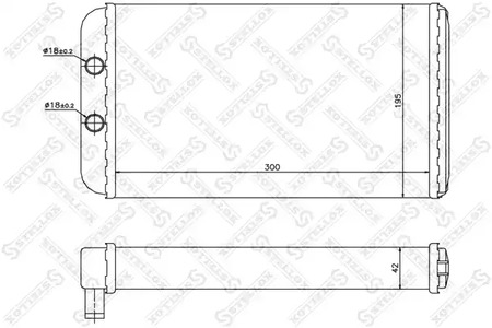 Теплообменник отопления салона STELLOX 10-35098-SX