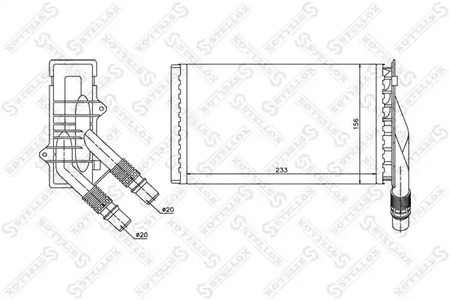 Теплообменник отопления салона STELLOX 10-35107-SX