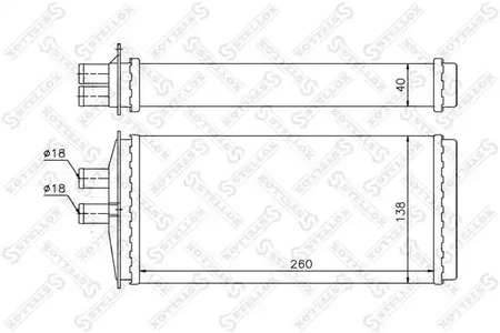 Теплообменник отопления салона STELLOX 10-35109-SX