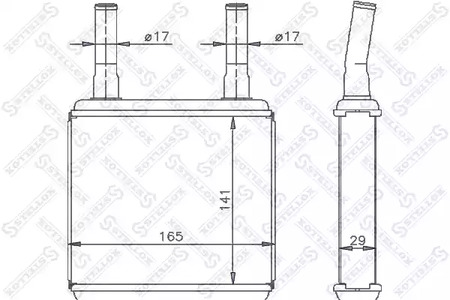 Теплообменник отопления салона STELLOX 10-35113-SX