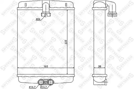 Теплообменник отопления салона STELLOX 10-35120-SX