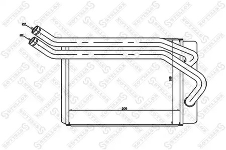 Теплообменник отопления салона STELLOX 10-35131-SX