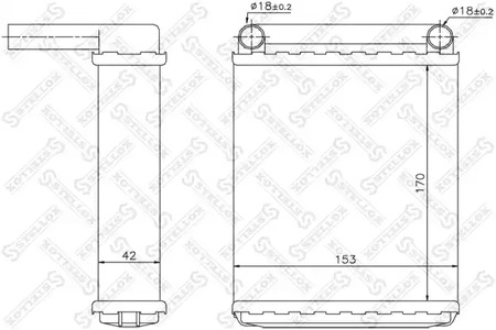Теплообменник отопления салона STELLOX 10-35139-SX