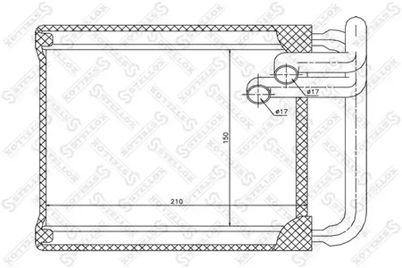 Теплообменник отопления салона STELLOX 10-35147-SX