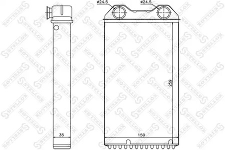 Радиатор печки STELLOX 10-35229-SX