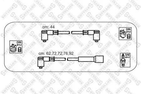 Комплект проводов зажигания STELLOX 10-38087-SX