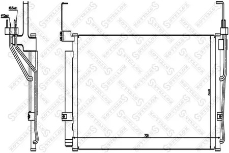 Конденсатор кондиционера STELLOX 10-45033-SX