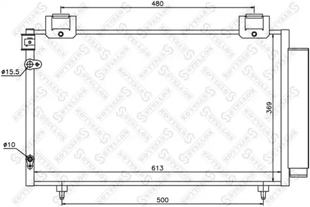Конденсатор кондиционера STELLOX 10-45038-SX