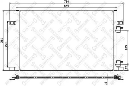 Конденсатор кондиционера STELLOX 10-45065-SX