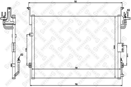 Конденсатор кондиционера STELLOX 10-45109-SX