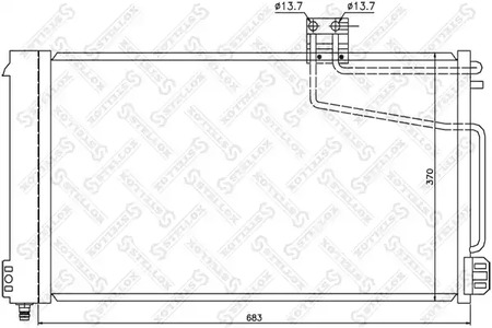 Конденсатор кондиционера STELLOX 10-45124-SX