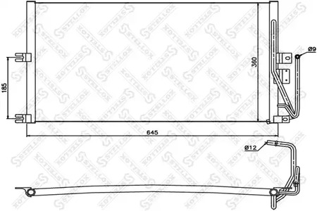 Конденсатор кондиционера STELLOX 10-45194-SX