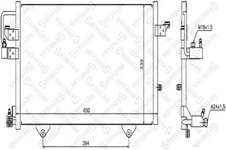Конденсатор кондиционера STELLOX 10-45205-SX