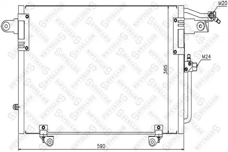 Конденсатор кондиционера STELLOX 10-45303-SX