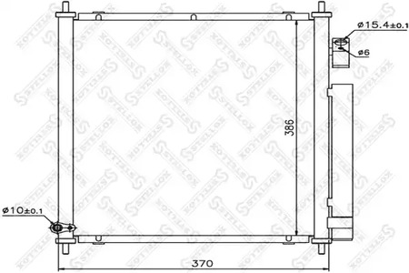 Конденсатор кондиционера STELLOX 10-45431-SX