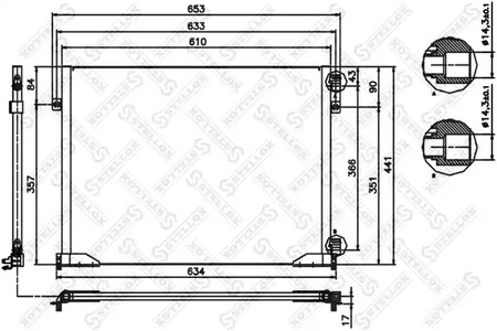 Конденсатор кондиционера STELLOX 10-45479-SX
