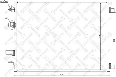 Конденсатор кондиционера STELLOX 10-45482-SX