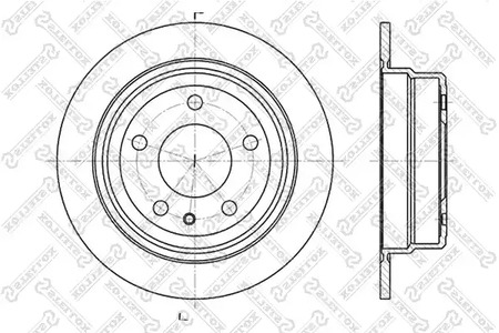 Тормозной диск STELLOX 6020-1514-SX