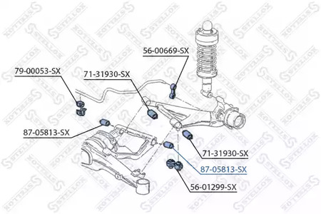 Подвеска рычага независимой подвески колеса STELLOX 87-05813-SX