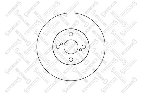 Диск тормозной задний STELLOX 6020-4587-SX