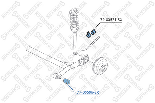 Сайлентблок рычага подвески STELLOX 77-00696-SX