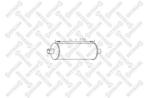 82-03061-sx глушитель задний l750 STELLOX 82-03061-SX